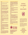 Universal Declaration of Human Rights Colour leaflet, Official text